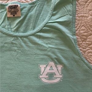 Comfort Colors Aqua Auburn University Tank Top